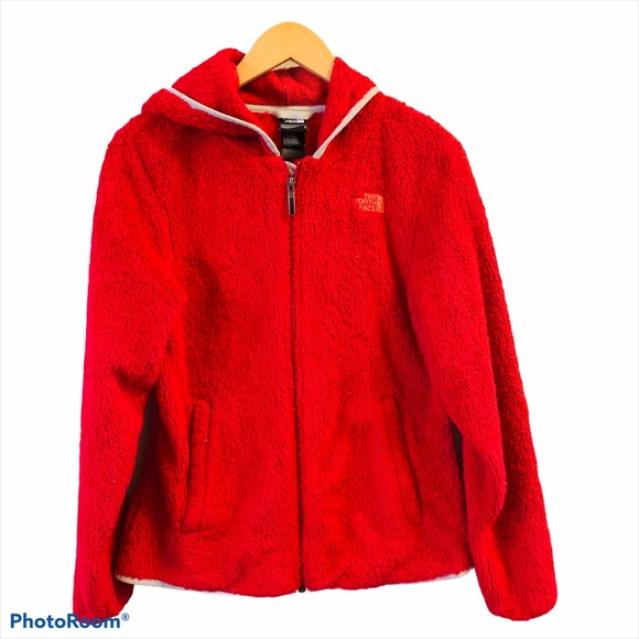 The North Face Tops - THE NORTH FACE Fuzzy Pink Zip Up Hoodie